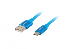 Lanberg CA-USBM-20CU-0010-BL cable USB 1 m USB 2.0 Micro-USB A USB A A...