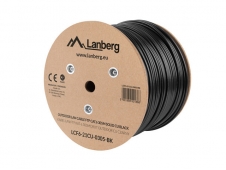 Lanberg LCF6-21CU-0305-BK cable de red Negro 305 m Cat6 F/UTP (FTP)