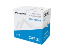 Lanberg LCU5-10CC-0305-B cable de red Azul 305 m Cat5e U/UTP (UTP)