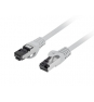 Lanberg PCF8-10CU-0050-S cable de red Gris 0,5 m Cat8 S/FTP (S-STP)