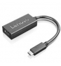 Lenovo 4X90M42956 adaptador de cable USB-C VGA Negro