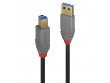 Lindy 36740 cable USB 0,5 m USB 3.2 Gen 1 (3.1 Gen 1) USB A USB B Negr...