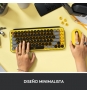 Logitech POP Keys Wireless Mechanical Keyboard With Emoji Keys teclado RF Wireless + Bluetooth QWERTY Español Negro, Gris, Amarillo