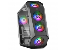 Mars Gaming MC51 Caja PC Gaming ATX Doble Cristal Templado 5xVentilador RGB Negro
