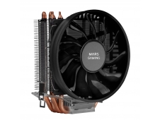 Mars Gaming MCPUBK Disipador CPU 4 Heatpipes HCT TDP 160W Ventilador Ultra-silencioso PWM 11cm Negro