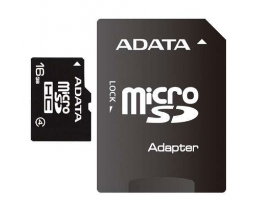 MEMORIA MICROSDHC ADATA 16GB CL4 AUSDH16GCL4-RA1 