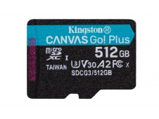 memoria microsdxc kingston technology canvas go! plus 512gb 170r a2 u3...