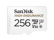 Memoria microsdxc sandisk high endurance flash 256gb UHS-I class 3 v30...