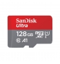 Memoria microsdxc sandisk ultra flash 128gb UHS-I a1 gris rojo SDSQUNR-128G-GN6TA