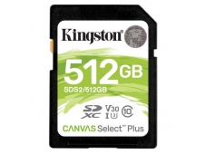 MEMORIA SDXC KINGSTON 512GB CANVAS SELECT PLUS SDS2/512GB
