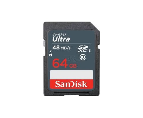 MEMORIA SDXC SANDISK 64GB CLASE10 SDSDUNB-064G-GN3IN