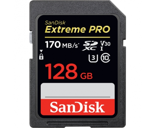 MEMORIA SDXC SANDISK EXTREME PRO 128GB NEGRO SDSDXXY-128G-GN4IN