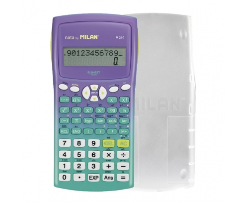 Milan 159110SNGRBL calculadora Bolsillo Calculadora científica Lila, T...