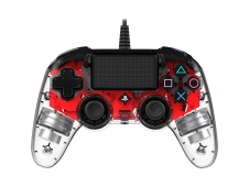 Nacon Compact Controller Wired para PS4 Iluminado Rojo