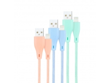 Nanocable 3 Cables Lightning a USB 2.0, Lightning/M-USB A/M, Mallados,...