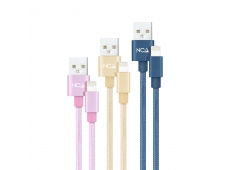 Nanocable 3 Cables Lightning a USB 2.0, Lightning/M-USB A/M, Rosa, Dor...