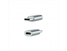 Nanocable Adaptador USB-C a Micro USB, USB-C/M-Micro B/H, Aluminio, Gr...
