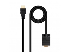 Nanocable Cable Conversor HDMI a VGA, 1.8 m, Negro
