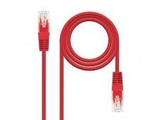 Nanocable Cable Red Latiguillo RJ45 CAT.6 UTP AWG24, Rojo, 25 cm