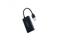 Nanocable Hub USB 3.0 con 4 Puertos de USB 3.0, USB-A/M-USB 3.0/H, Neg...