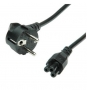 Nilox NX090402105 Cable de alimentación CEE7/4 macho a C5 acoplador macho 1.8m negro 