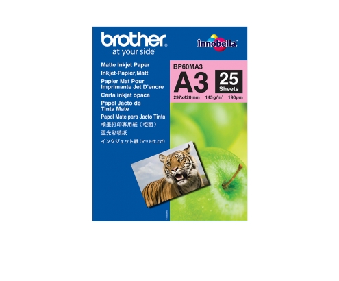 PAPEL BROTHER INKJET MATE A3 25h 145g BP60MA3