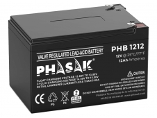 Phasak PHB 1212 baterÍ­a para sistema ups Sealed Lead Acid (VRLA) 12 V...