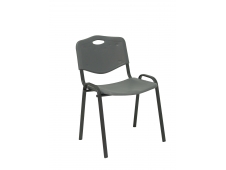 Piqueras y Crespo Pack 2 sillas Iso Pastic PVC gris