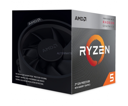 PROCESADOR AMD RYZEN 5 3400G AM4 3.7GHZ YD3400C5FHBOX