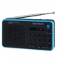 RADIO PORTÍTIL SUNSTECH AM FM 70 PRESINTONIAS ALTAVOZ 1.4W RMS SD USB AUX-IN AZUL RPDS32BL