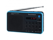 RADIO PORTÍTIL SUNSTECH AM FM 70 PRESINTONIAS ALTAVOZ 1.4W RMS SD USB...
