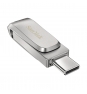 SanDisk Ultra Dual Drive Luxe Memoria flash USB Type-A Type-C 3.2 Gen 1 256GB Acero inoxidable SDDDC4-256G-G46