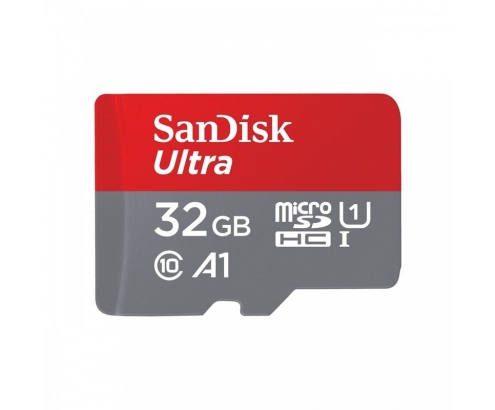 SANDISK ULTRA MICROSDHC 32GB + SD ADAPTER 120MB/S A1 CLASS 10 UHS-I  S...
