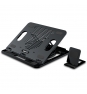 Soporte iggual para portatiles hasta 17p + soporte movil negro IGG316528