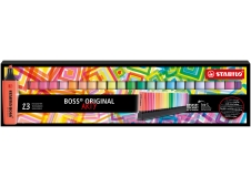STABILO BOSS ORIGINAL marcador 23 pieza(s) Punta de cincel Multicolor