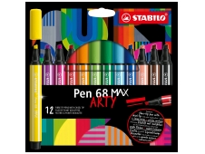 STABILO Pen 68 MAX rotulador Beige, Negro, Azul, Marrón, Verde, Azul c...