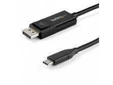 StarTech.com 1m - Cable USB-C a DisplayPort 1.4 - Bidireccional negro