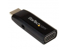 StarTech.com Adaptador compacto de vÍ­deo HDMI a VGA con audio - Negro...