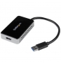 StarTech.com Adaptador de VÍ­deo Externo USB 3.0 a HDMI con Hub USB 1 Puerto - Tarjeta Gráfica Cable - 1080p negro 