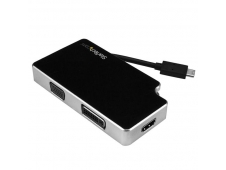 StarTech.com Adaptador de Viajes A/V 3-en-1 USB-C a VGA, DVI o HDMI - ...
