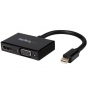 StarTech.com Adaptador Mini DP de Audio/VÍ­deo para Viajes - Conversor Mini DisplayPort a HDMI o VGA - 1920x1200 1080p - Negro