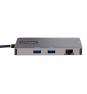 StarTech.com Adaptador Multipuertos USB C 2x HDMI 4K 60Hz, Hub USB-A 3.1 2Pt 5Gbps, PD 100W, GbE, SD/MicroSD, Cable de 30cm, Docking Station USB Tipo 