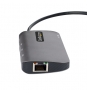 StarTech.com Adaptador Multipuertos USB C, de VÍ­deo HDMI de 4K y 60Hz, Hub USB-A 3.2 de 3 Puertos de 5Gbps, Entrega de Alimentación PD de 100W, GbE,