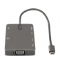 StarTech.com Adaptador Multipuertos USB C - Docking Station de Viajes HDMI 4K 30Hz o VGA - Hub Ladrón USB 3.0 de 5Gbps (USB-A / USB Tipo C) - PD de 1