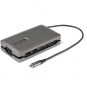 StarTech.com Adaptador Multipuertos USB-C - USB Tipo C a HDMI 2.0 4K a 60Hz - Hub Ladrón USB de 2 Puertos de 10Gbps - con PD de Paso de 100W - GbE - 