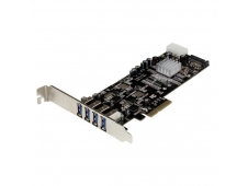 StarTech.com Adaptador Tarjeta PCI Express PCI-E 4 Puertos USB 3.0 UAS...