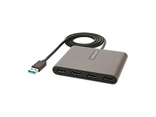 StarTech.com Adaptador USB 3.0 a 4 Puertos HDMI - Tarjeta Gráfica y de...