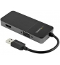 StarTech.com Adaptador USB 3.0 a HDMI VGA - 4K de 30Hz negro plata 