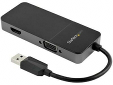 StarTech.com Adaptador USB 3.0 a HDMI VGA - 4K de 30Hz negro plata 