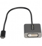 StarTech.com Adaptador USB C a DVI - Conversor Tipo Llavero USB Tipo C a DVI-D 1920x1200p - Convertidor USBC a Pantalla DVI - Conversor de VÍ­deo - Co